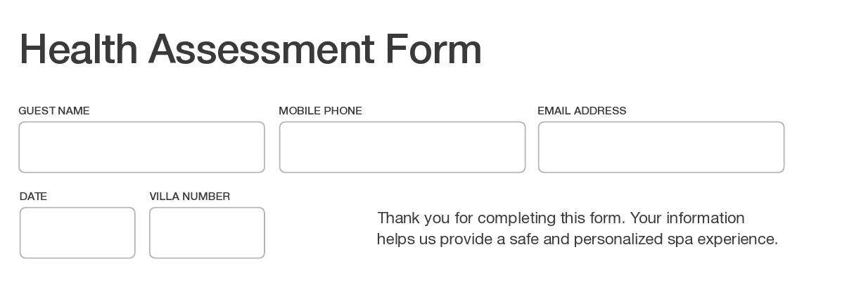 ASSESSMENT FORM